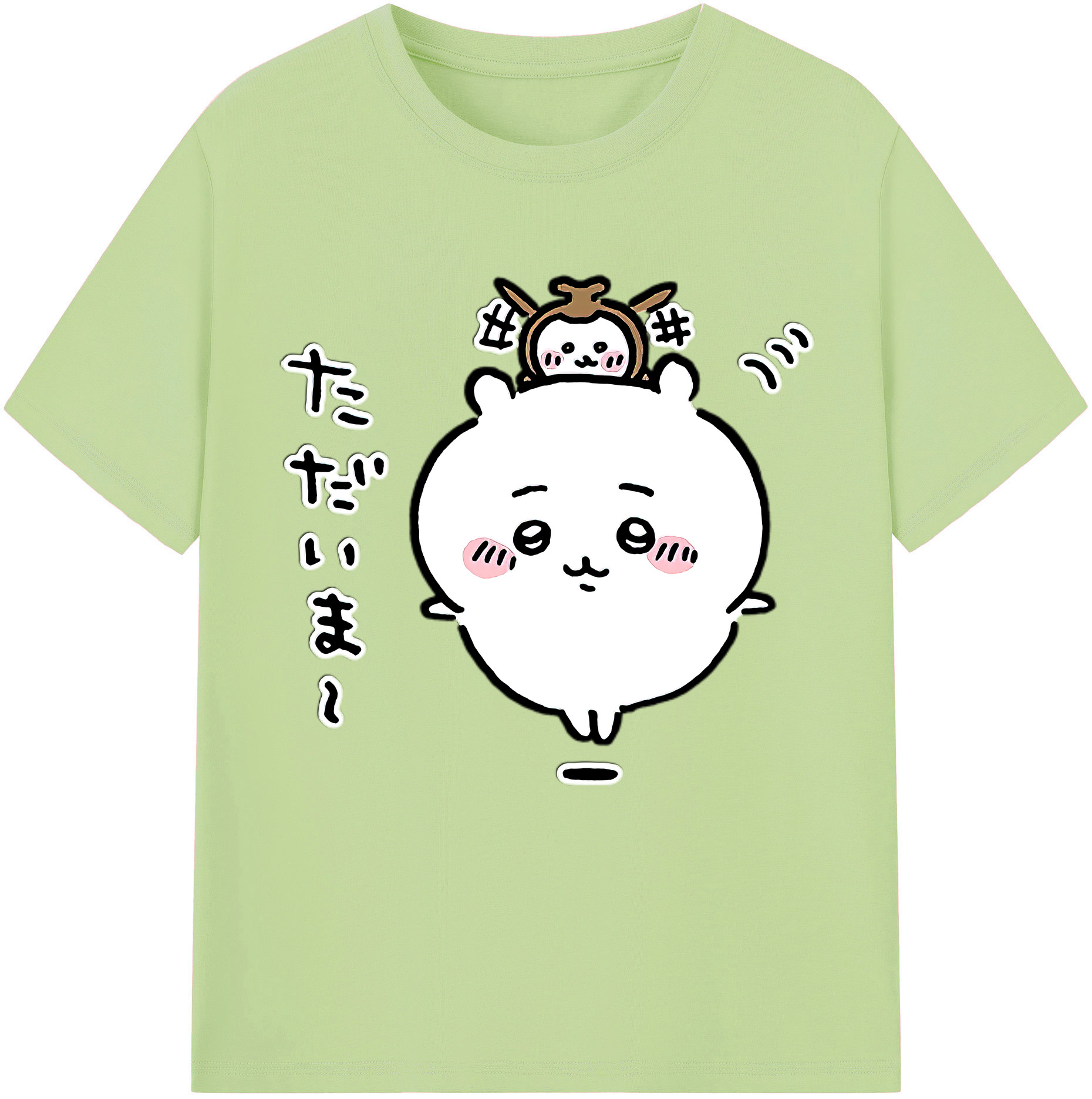 （画像用） ちいかわ ちいかわ Chii-kawa chiikawa 綿100％半袖Tシャツ（フロントプリント）